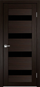 Товар Межкомнатная дверь Легенда X-8 тон Венге Остекление Лакобель черное